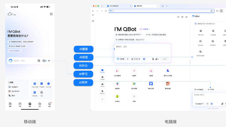QQ浏览器正式升级为“AI浏览器”,并上线QBot智能助手。