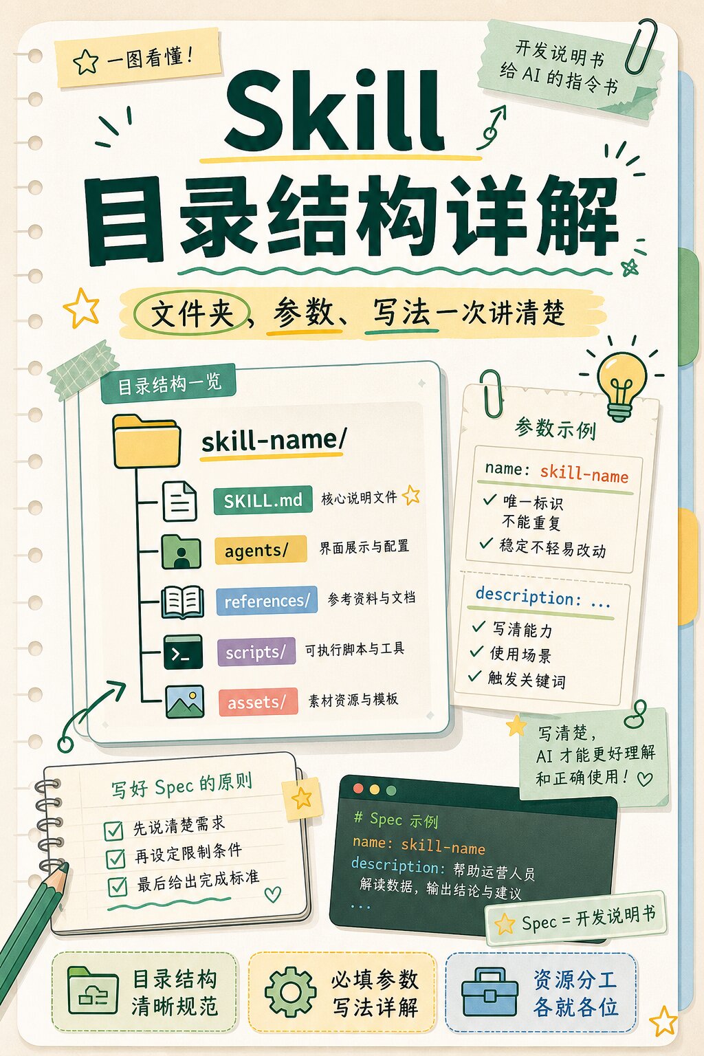 Skill怎么写,Skill目录结构和参数详解