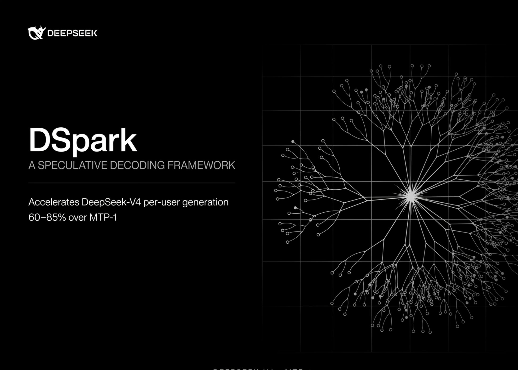 DeepSeek 开源 DSpark 投机解码框架，加速 DeepSeek-V4 生成速度 60-85%