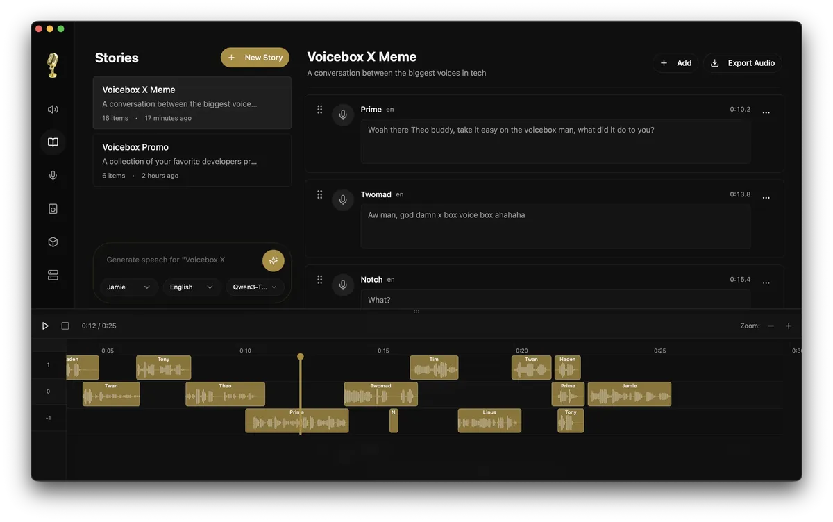Voicebox多轨故事编辑器